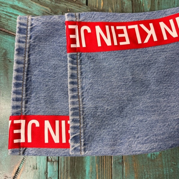 Calvin Klein High Rise Straight Jeans Premium Italian Denim Size 29 100% Cotton - Picture 11 of 16